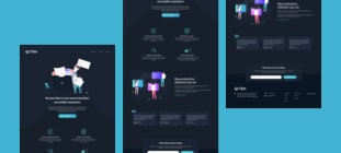 Fylo landing page screens side by side