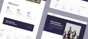Insure landing page screens side by side